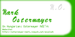 mark ostermayer business card